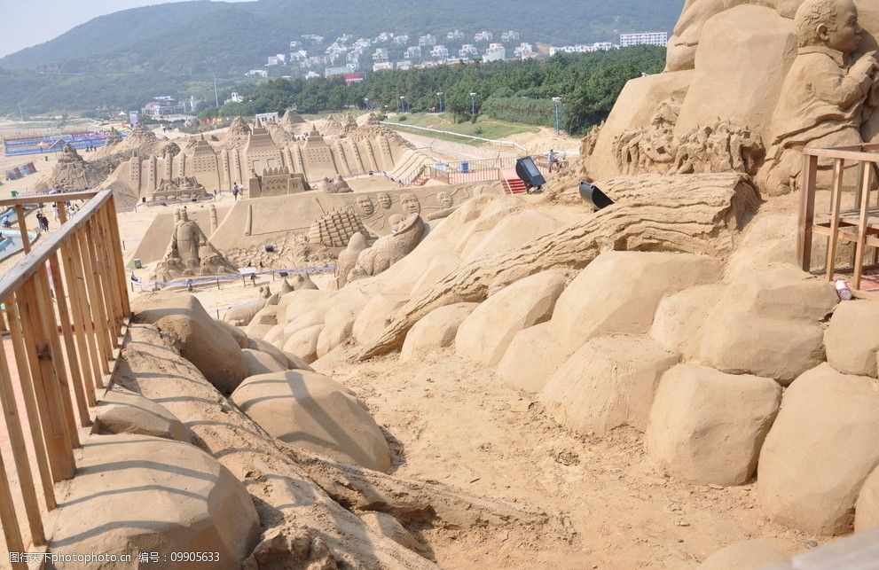 舟山群岛沙雕艺术图片