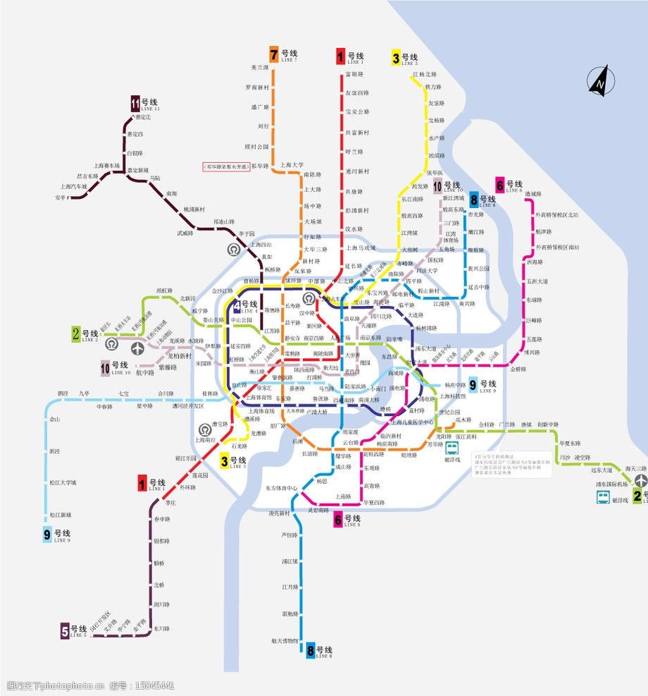 上海地铁2011年线路图图片