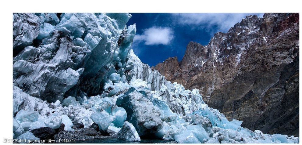 精美风光 喀喇昆仑山 冰川 冰舌 新疆风光 自然风景 自然景观 摄影 72
