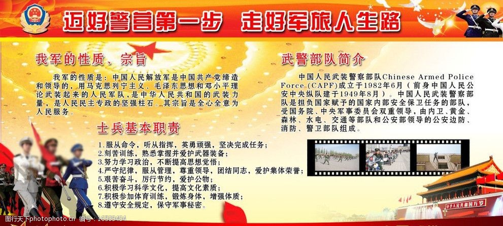 武警板报图片