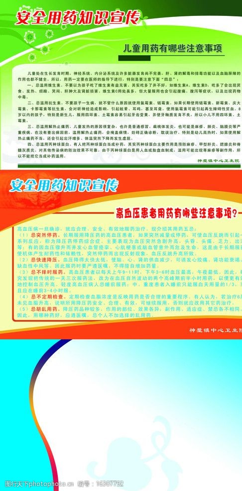 用药知识宣传版面图片