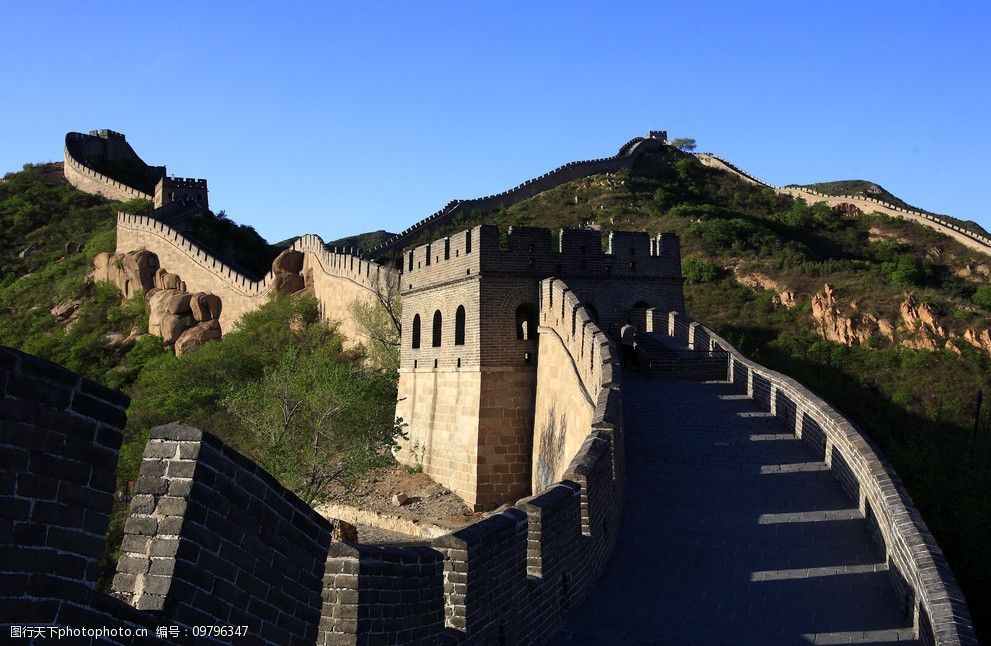 近景八达岭长城图片