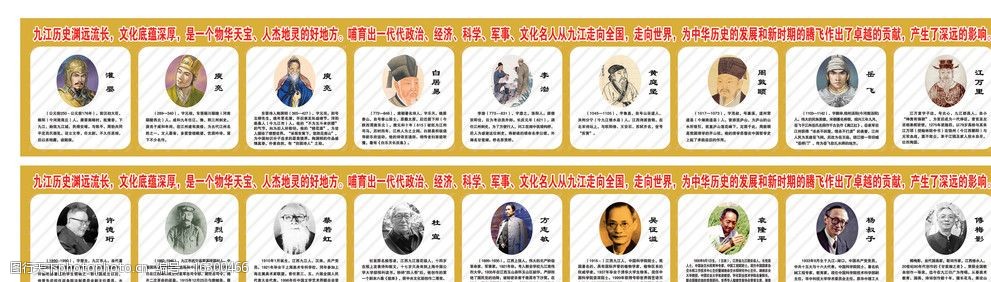 九江历史名人图片