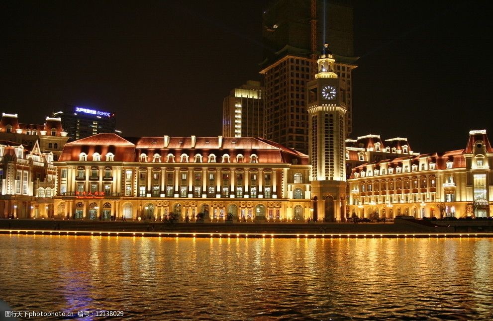 关键词:天津津湾广场 夜景 亮化 楼体亮化 海河夜景 建筑摄影 建筑