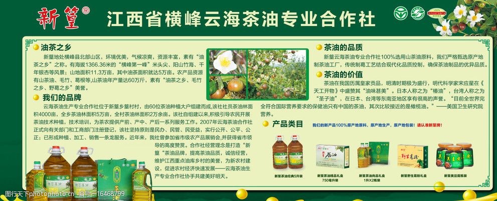 茶油专业合作社宣传栏图片