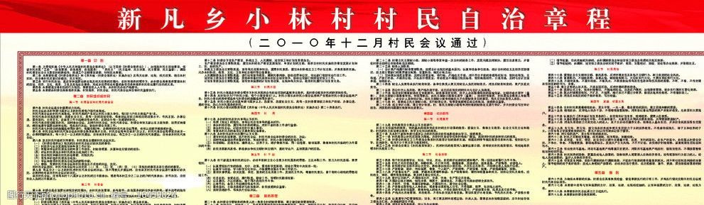 关键词:村民自治章程 村民 红色 展板 模块 农村 展板模板 广告设计