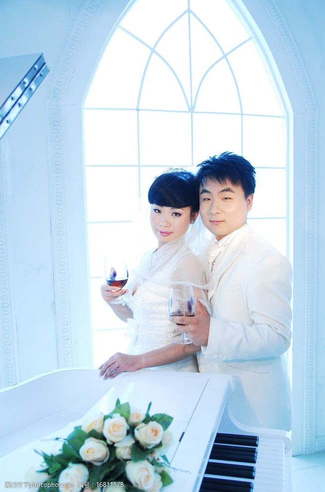 唯美婚纱照片图片