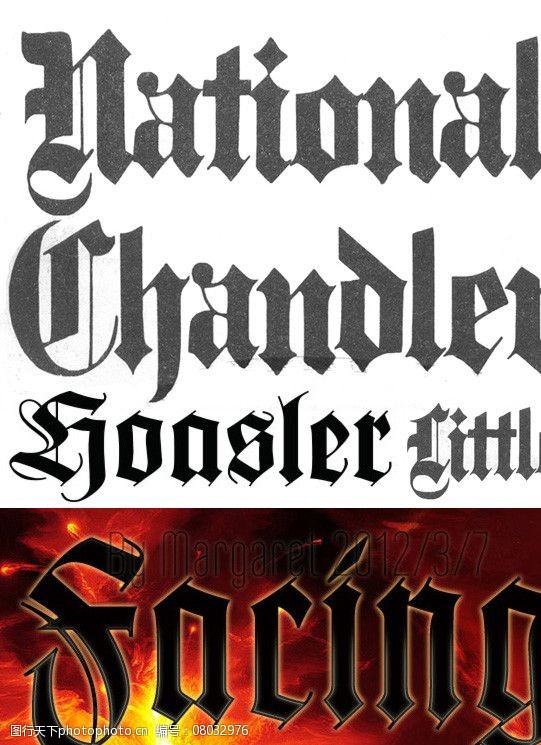 在上面找到适合的花体字保存后就