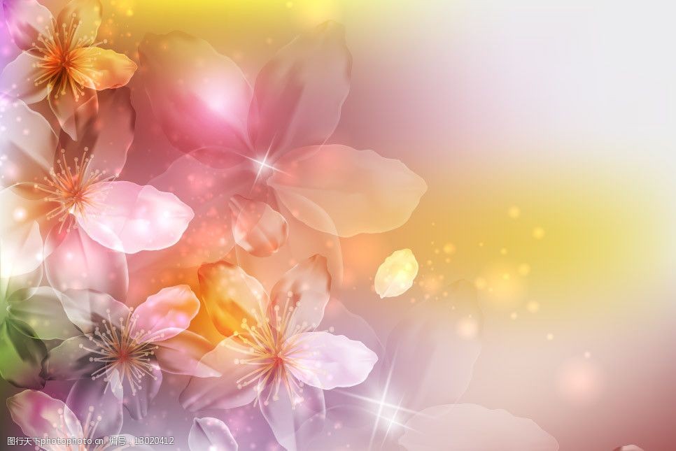梦幻花纹花朵鲜花图片