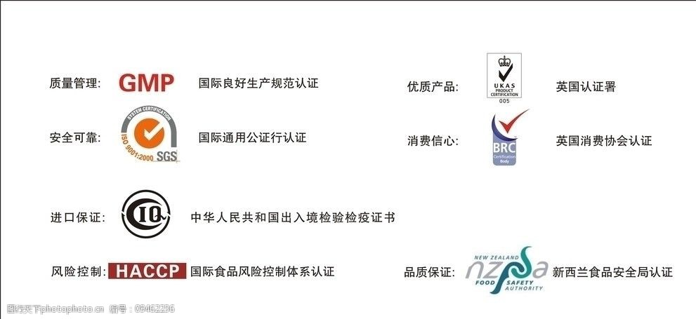 国际食品认证标识图片