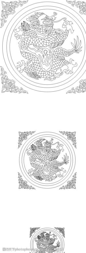 关键词:龙纹 cdr 龙 龙腾 白描 雕刻 矢量 线条 剪纸 龙纹图案 中国