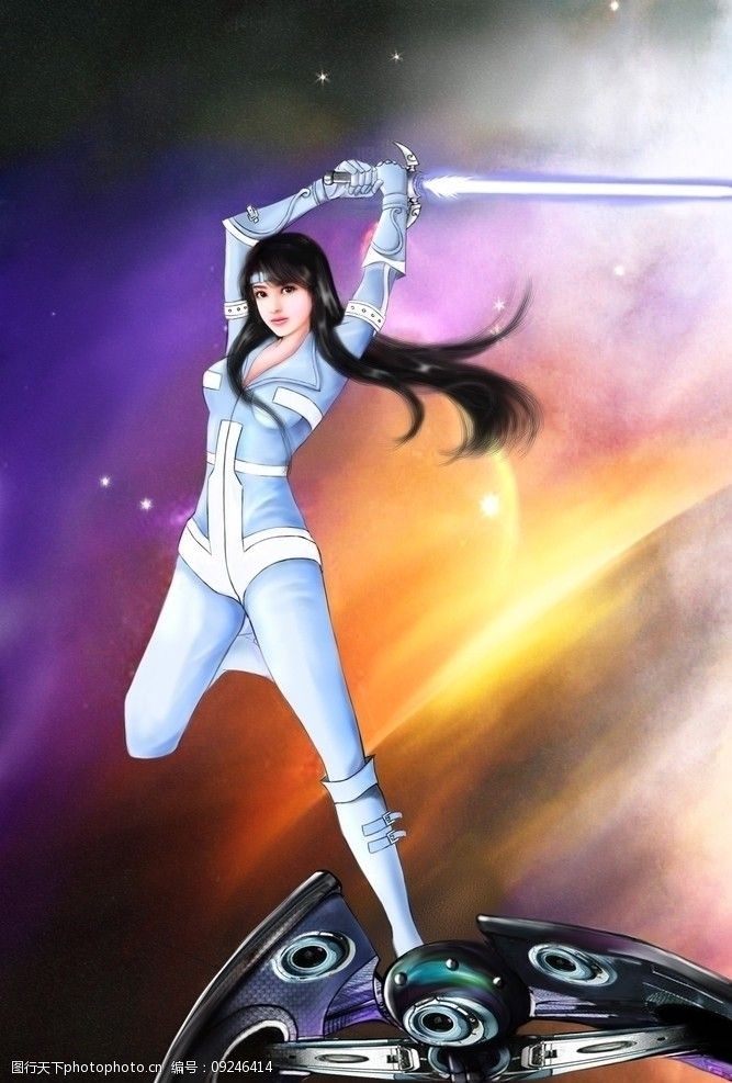 关键词:战斗美女 美女 剑 跳跃 cg 手绘 原画 女性人物 魔法 动漫人物