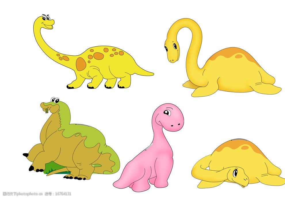 卡通动物 恐龙 卡通恐龙 恐龙设计 矢量恐龙 可爱恐龙 恐龙时代 psd