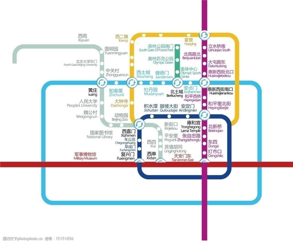 北京城铁运营图图片