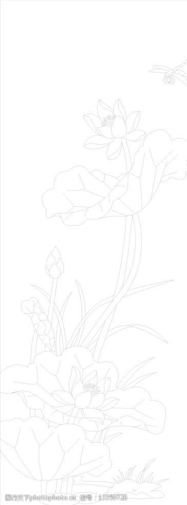 关键词:蜻蜓戏荷 荷花 蜻蜓 玻璃移门图 屏风 背景 底纹背景 底纹边框