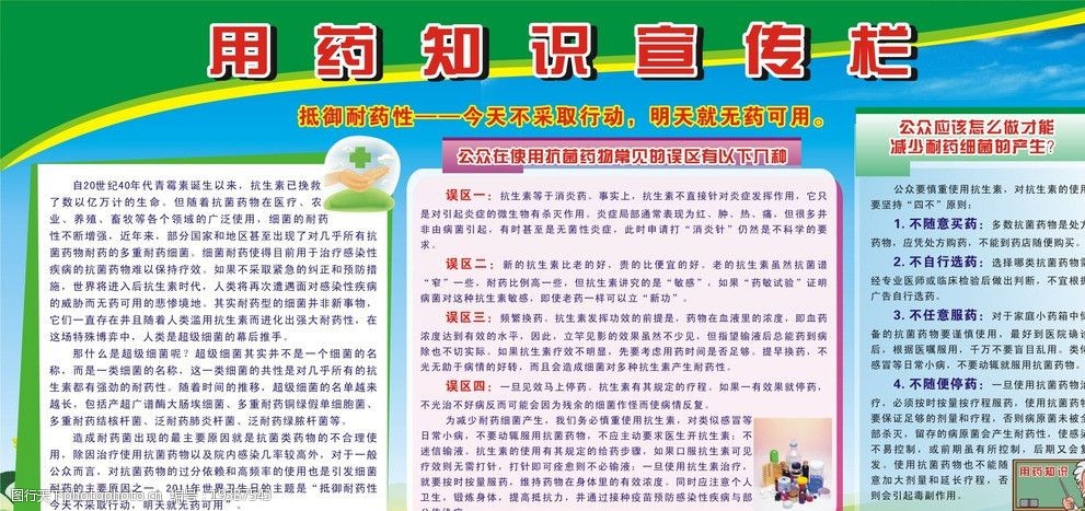 用药知识宣传栏图片