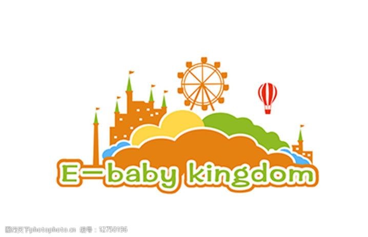 关键词:城堡logo 城堡 乐园 热气球 摩天轮 剪影 儿童 标志设计 广告
