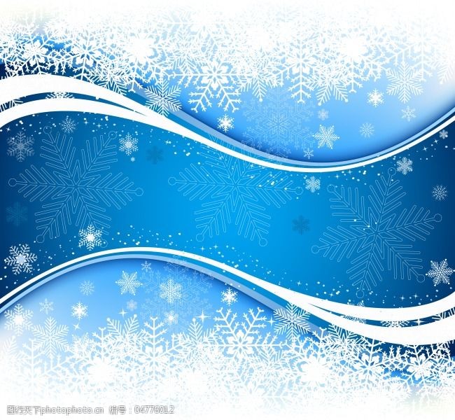 背景 节庆 流线 梦幻 矢量素材 雪花 矢量图 花纹花边