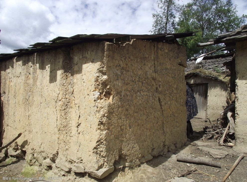 土墙一角图片
