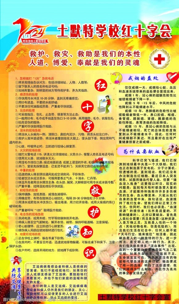 红十字会展板图片