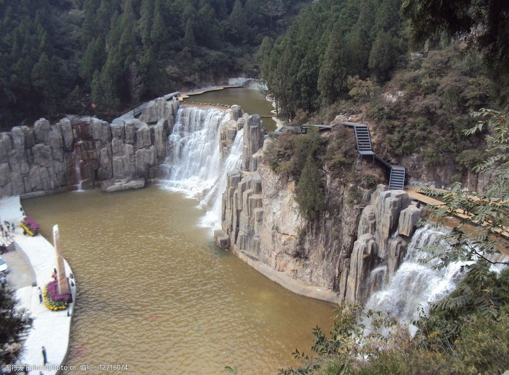 狼牙山旅游瀑布图片