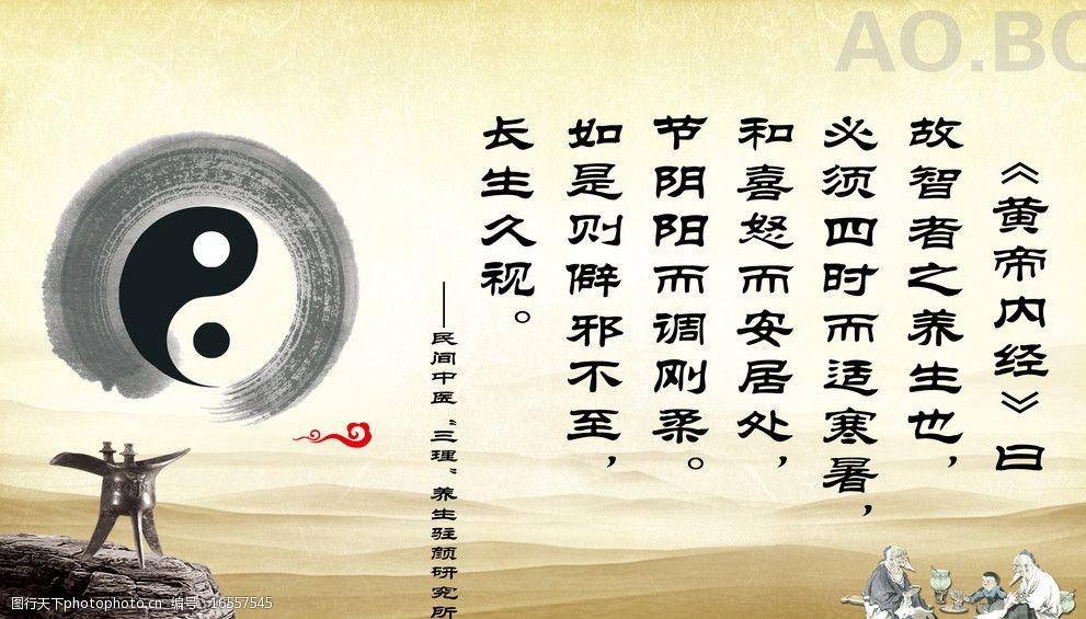 黄帝内经宣传展板图片