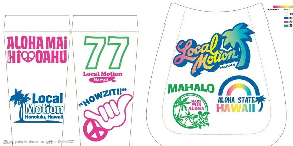 关键词:印花图案 卡通 丝印 手袋 印花图 图案 ai 可爱 q版 动漫 英文