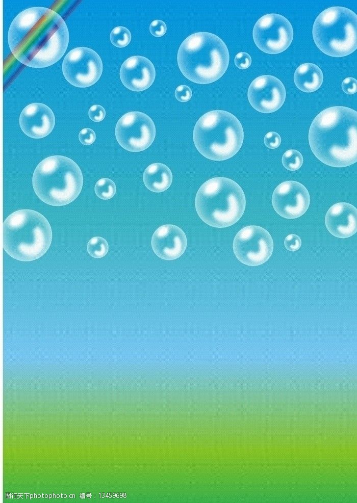 气泡矢量背景图片