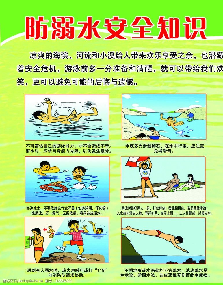 防溺水安全知识图片