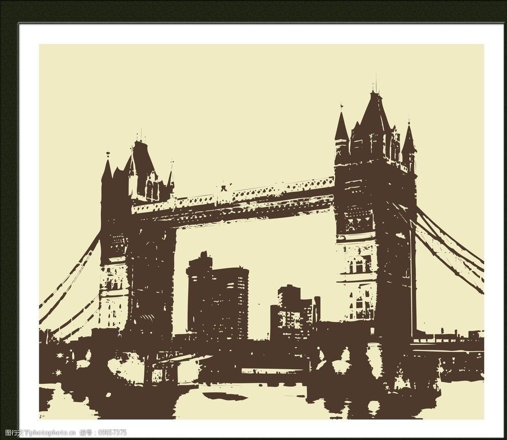 建筑装饰画图片