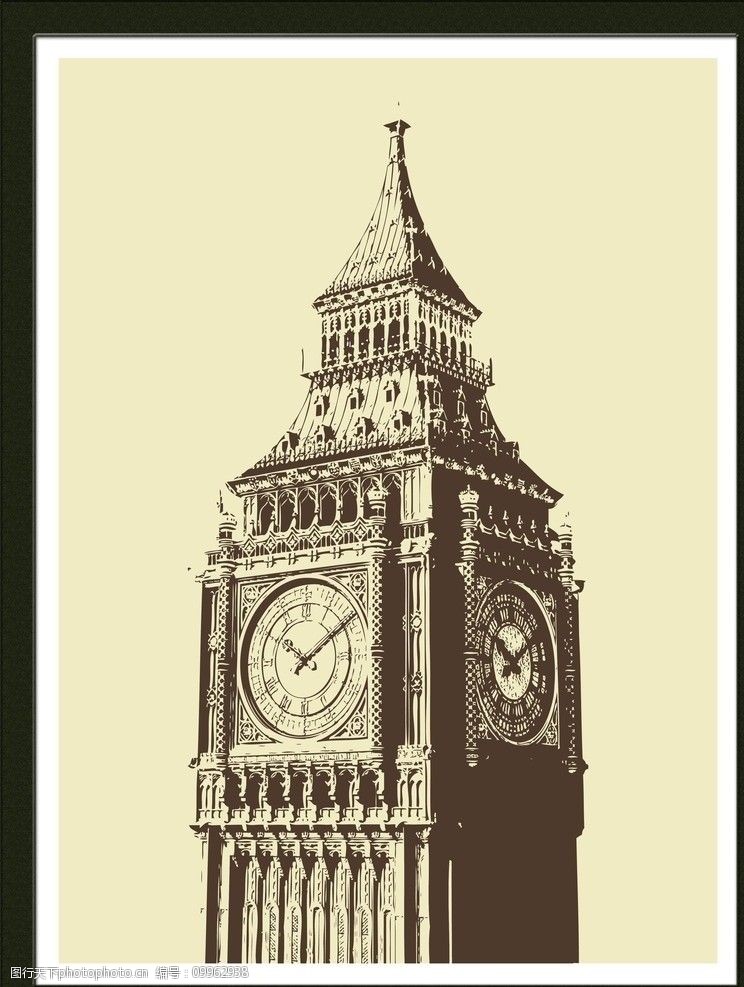 设计图库 psd分层 风景 关键词:欧洲建筑 建筑 大本钟 英国建筑 建筑