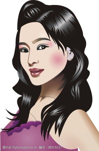 关键词:美女 明星 人物 妇女女性 矢量人物 矢量 cdr