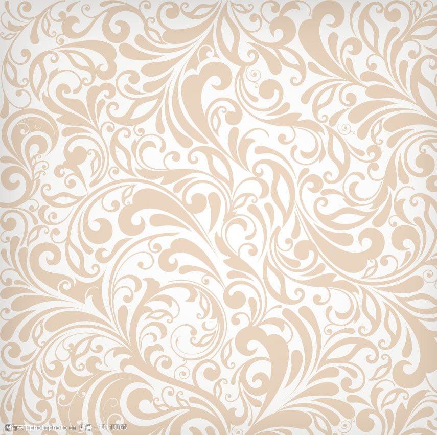 欧式花纹无缝古典花纹图片