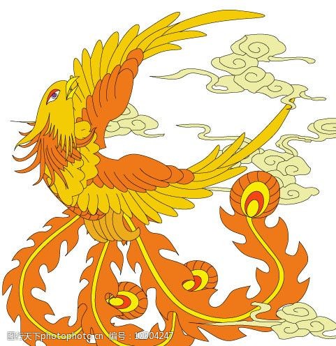 凤凰与祥云图片