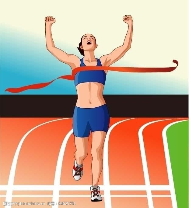 田径比赛人物图片