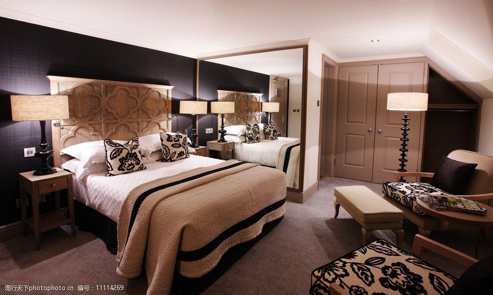 公寓豪华卧室图片