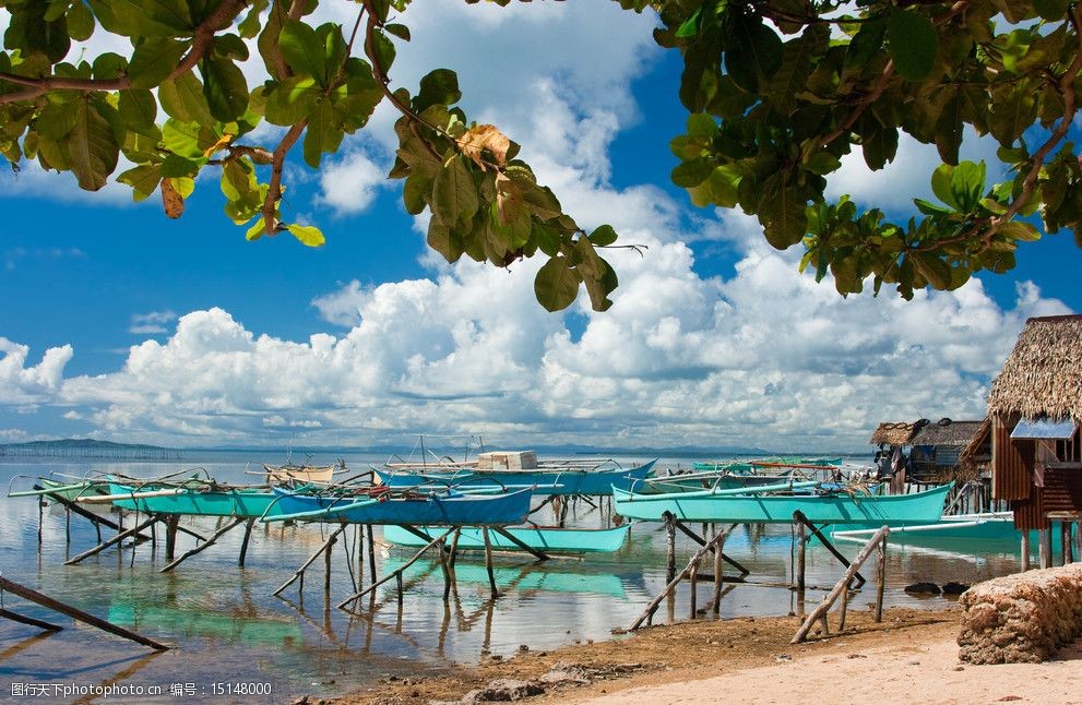 菲律宾萨马岛旅游度假风景图片图片-图行天下图库