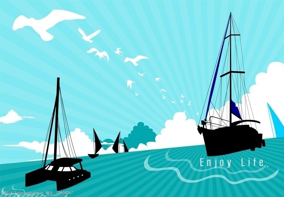 矢量航海出海设计素材图片