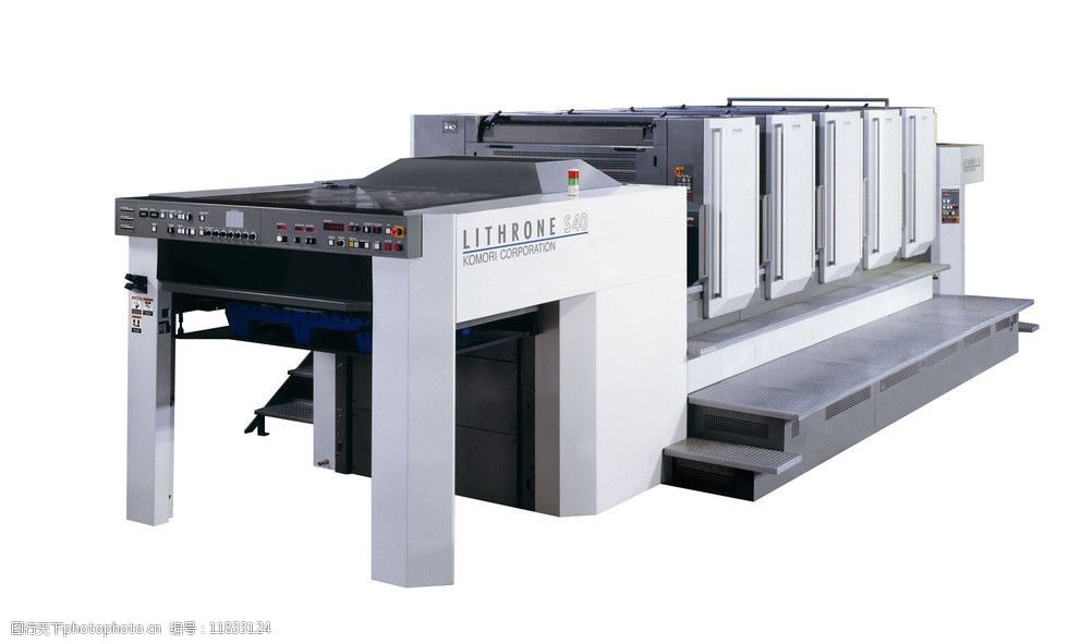 日本小森丽色龙四色印刷机(非高清)图片图片-图行天下图库