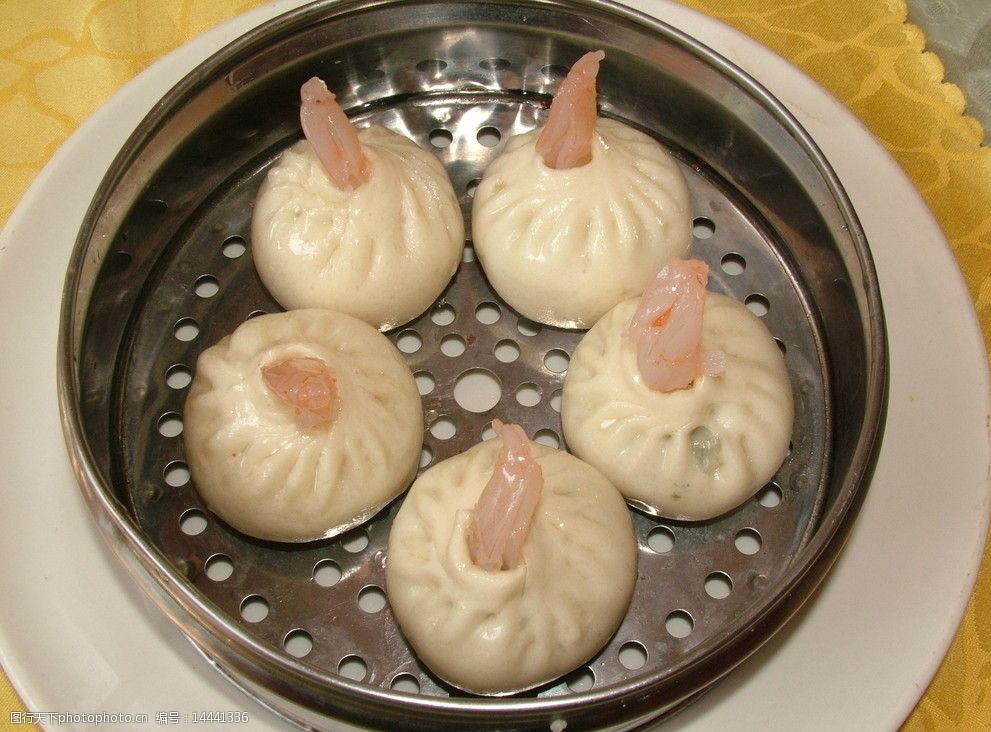 鲜虾小笼包图片