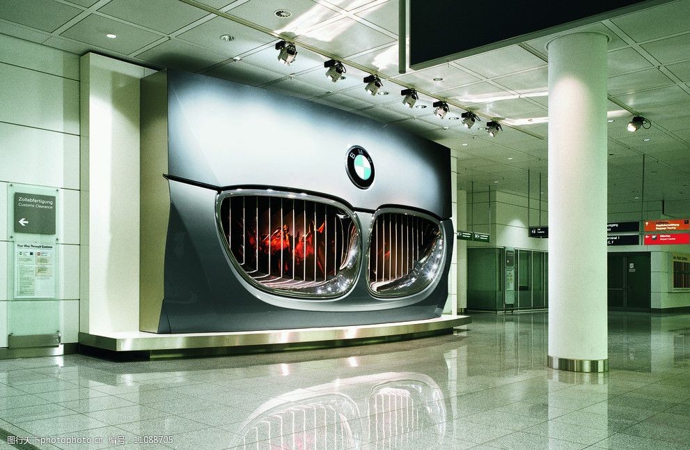 bmw汽车总部形象墙图片