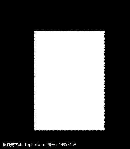 怀旧老照片矢量花边图片