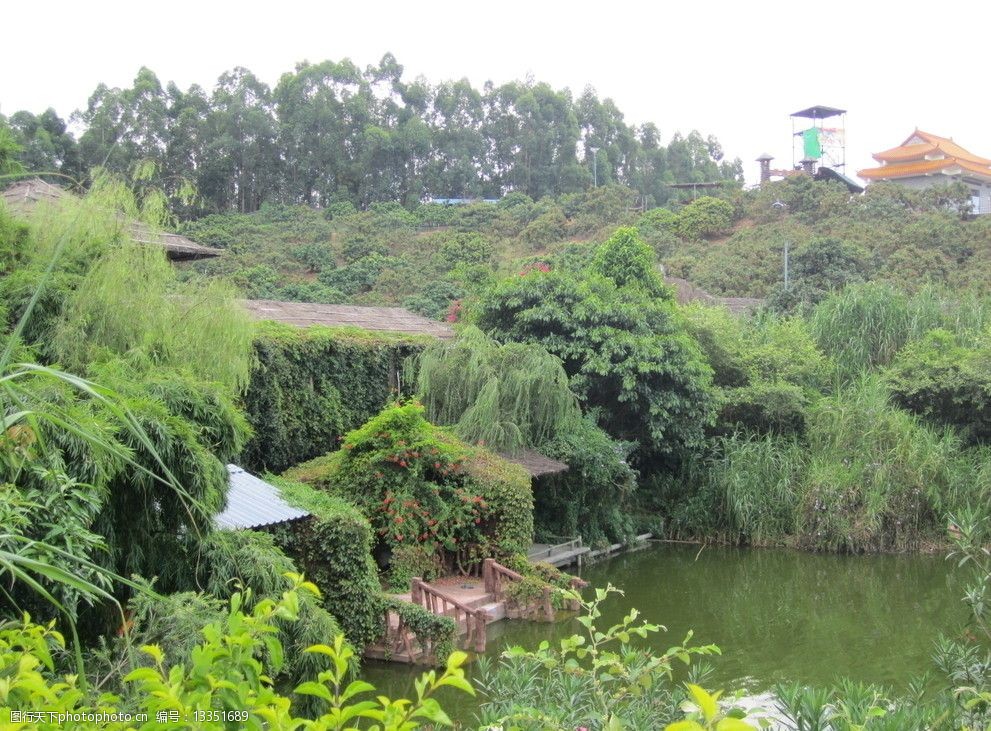 山水田园山庄图片