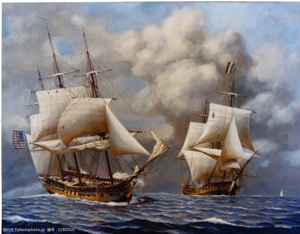 中世纪航海油画(非高清)图片