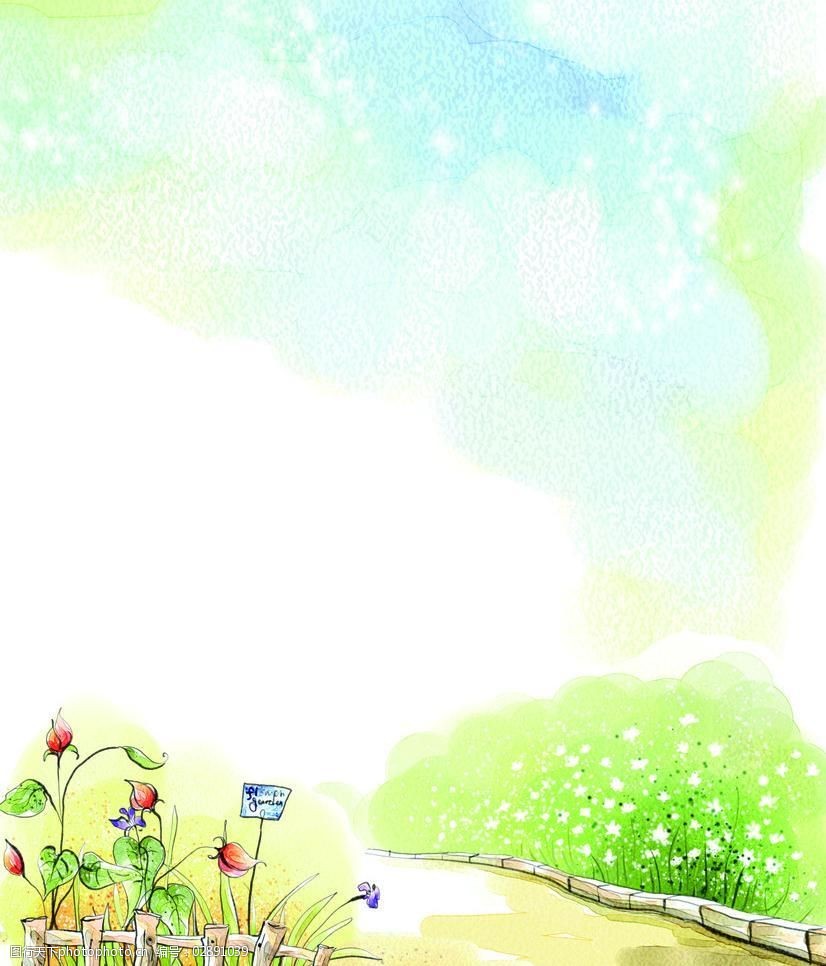 水粉画底图图片