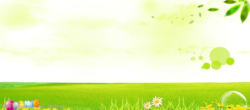 春天展板背景素材图片