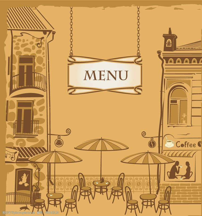 咖啡厅菜单封面设计图片