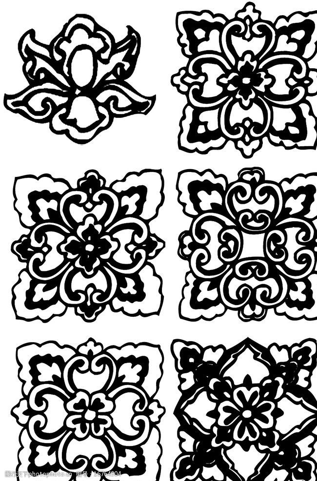 中国装饰花纹图案集图片