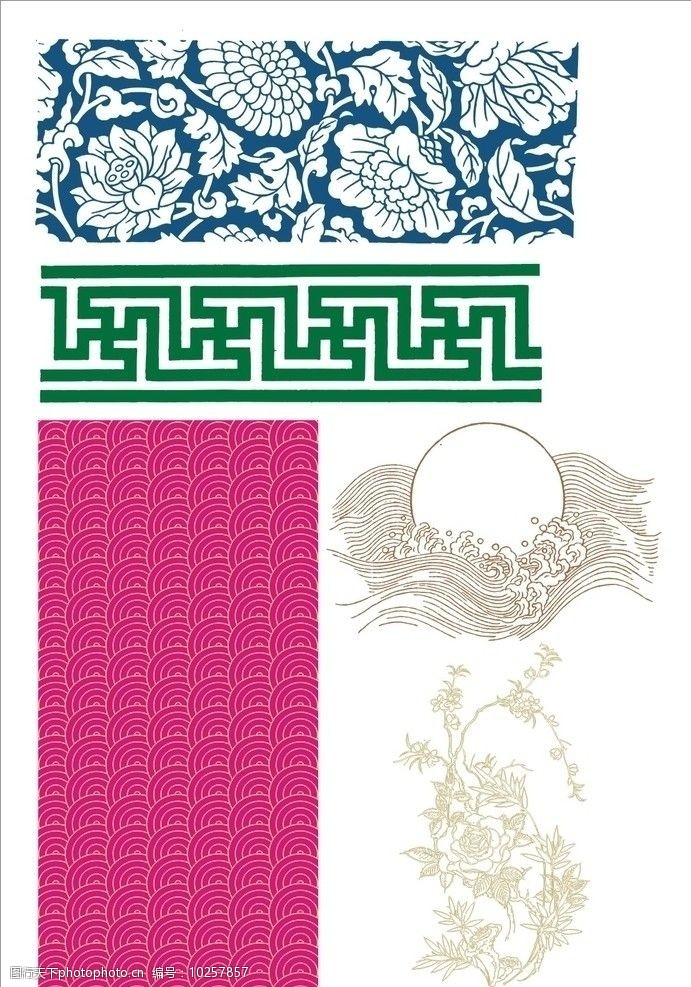 传统图案青花资图片