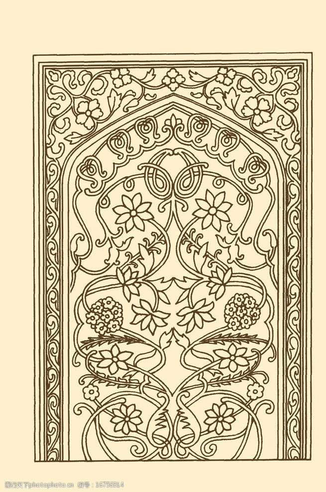 新疆民间建筑装饰图案图片